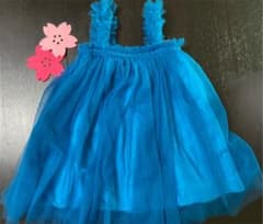 半袖　90cm チュールワンピース  ノースリーブ　スカート チュニックのサムネイル