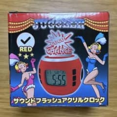 GLAY アクリルクロック 夏休み特別価格》 ジャグラー サウンドフラッシュアクリルクロック