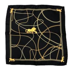 CHANEL 非売品　スカーフ CHANEL シルクスカーフ 黒 ノベルティ 非売品 aq12940 - メルカリ