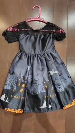 ハロウィン 子供用 ドレス パンプキン柄のサムネイル