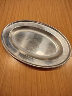 アンティーク調 レトロオーバルプレート 銀食器風のサムネイル