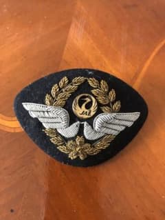 アンティーク　JAL バッジ 翼と月のロゴ アンティーク JAL バッジ 翼と月のロゴ - メルカリ