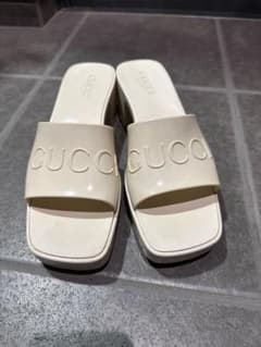 GUCCI ラバーサンダル 厚底 オフホワイトのサムネイル