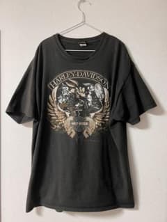 【限定値下げ】ハーレーダビッドソン半袖Tシャツ黒ブラック古着ルーニーテューンズのサムネイル