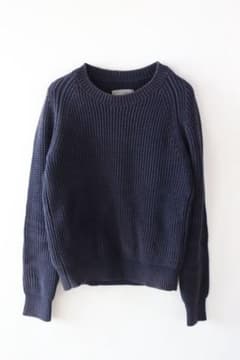 初期ソロイストコットンワッフルニットネイビーUSED - メルカリ