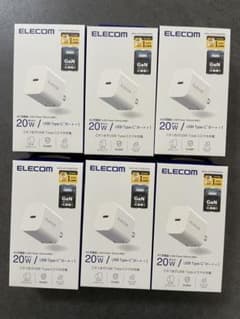 ELECOM 20W USB Type-Cアダプター 6個セットのサムネイル