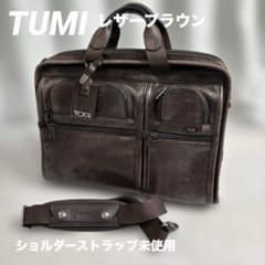 TUMI ブラウン レザー ビジネスバッグ TUMI トゥミ レザービジネスバッグ ブラウン 傷汚有 96114BH - メルカリ
