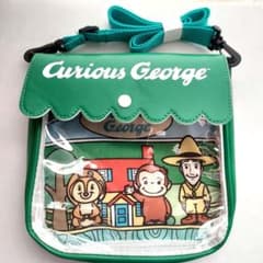 プライズ おさるのジョージ シーンデザインショルダーバッグ グリーン 緑