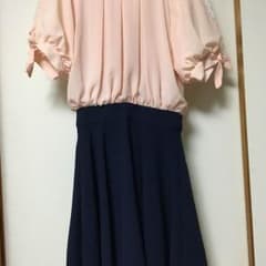 【美品】INGNI  肩レースドッキングワンピースのサムネイル
