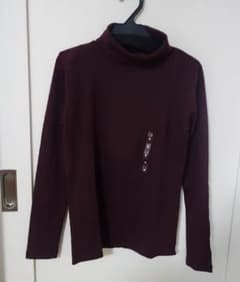 【新品未使用】無印良品 レディース タートルネックカットソーのサムネイル