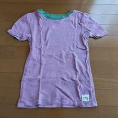 り*ご様 HELLO SAN FRANCISCO 半袖Tシャツ ピンクストライプのサムネイル