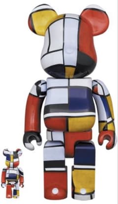 ベアブリック モンドリアン Piet Mondrian 400%100% - メルカリ