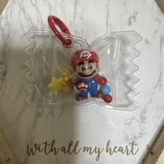 スーパーマリオ ミニフィギュア キーホルダー　ハンドメイド　ガチャ詰めポーチ