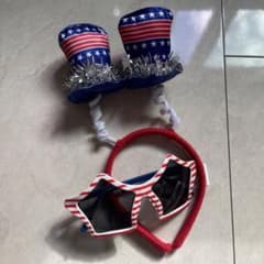 アメリカ　カチューシャ　サングラス　ハロウィン　アメリカンのサムネイル