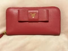 PRADA プラダ　長財布　ピンクのサムネイル