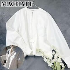 MACHATT ハーフジップシャツ F ホワイト オールシーズン - メルカリ