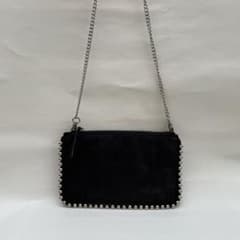 【らぁ様】ZARA スタッズ付き クロスボディバッグ チェーンバッグ ウォレットのサムネイル