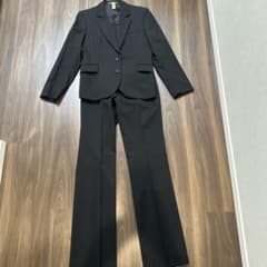 レディース パンツスーツ スカート 3点セット ブラックのサムネイル