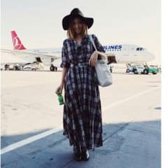 スナイデル チェックシャツ ロングワンピースのサムネイル