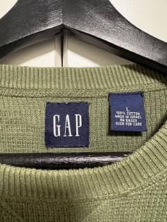 OLD GAP コットンニット オリーブ Lのサムネイル