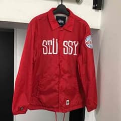 stussy コーチジャケット 赤 S ナイロンジャケットのサムネイル