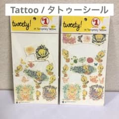 【海外購入】トゥイーティー タトゥー シールのサムネイル