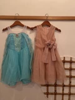 Thumbnail of H&M ディズニー アナと雪　水色ドレス 韓国子供服ピンクドレス　セット　100