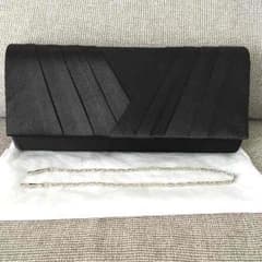 お値下げ クラッチバック パーティーバック 黒のサムネイル