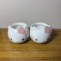 Hello Kitty 陶器製 おちょこ2個セット 新品 1996年製 レトロ - メルカリ