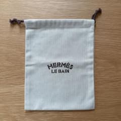 エルメスHERMES LE BAIN 巾着袋 ノベルティ ブラウン - メルカリ