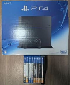 PS4 500GB 本体とゲームソフト8本セットのサムネイル
