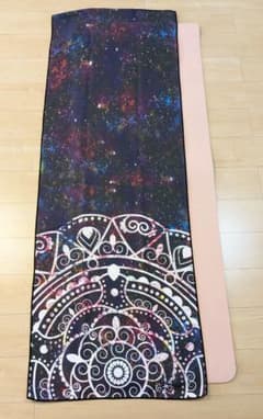 新品　ヨガタオル　ホットヨガ　ヨガマットサイズ　183cm×63cm　BK-1C