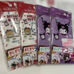 산리오 주먹밥 데코 팩 4점 세트 헬로 키티 쿠로미
