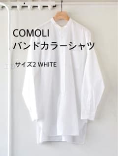 COMOLI(コモリ) / バンドカラーシャツ WHITE タグ付き - メルカリ