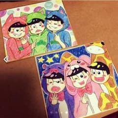 お知らせあり おそ松さん イラスト 兄松 弟松のサムネイル