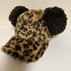 ミッキー耳付きヒョウ柄キャップのサムネイル