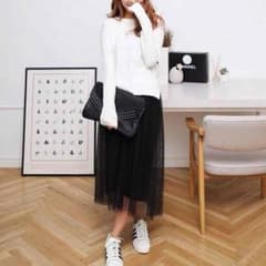 新品 ブラック チュールスカート❤️のサムネイル