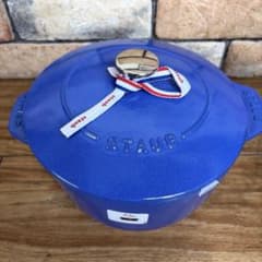 新品 Staubラ・ココット deGOHAN L ブルーベリー鋳物ホーロー 30