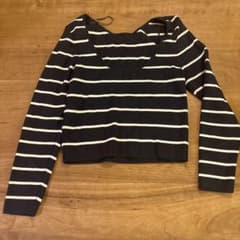 ZARA ストライプ柄 長袖カットソーのサムネイル