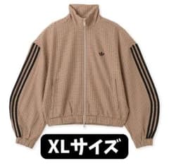新品未使用 adidas チェック トラックジャケット ベージュ LE8307