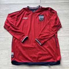 希少 イングランド代表 02/03 ユニフォーム 長袖 UMBRO リバーシブル