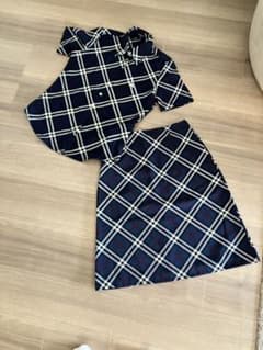 BURBERRY LONDON バーバリー ノバチェック柄セットアップ ネイビー