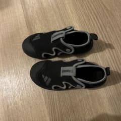 adidas キッズ サンダル 19cm ブラックのサムネイル