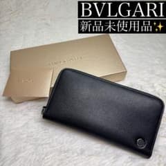 新品未使用品✨BVLGARI ブルガリ マン ラウンド ジップ ブラック IC有
