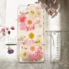「美品&新品」ドライフラワーiphone7、8通用ケースのサムネイル