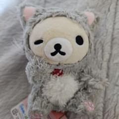 리락쿠마 쁘띠 모아 봉제인형 한가로이 고양이 코리락쿠마