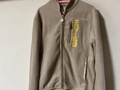 【正規品】EVISU エヴィス ボアフリースジャケット カモメロゴ ベージュのサムネイル
