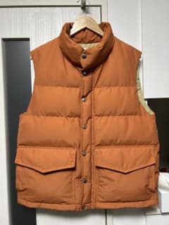 専用　HERMES ヴィンテージ キルティング ベスト ブラウン×オレンジ オレンジ キルティングダウンベストM - メルカリ