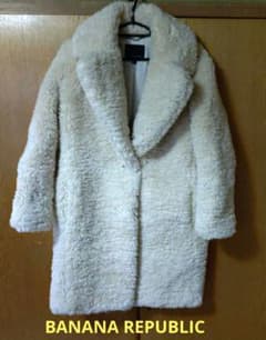 【本日値下げ】BANANA REPUBLIC ボアコート ロング テディベア風のサムネイル
