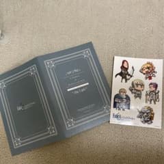 Fate 입장 특전 일러스트 & 텍스트 카드 스티커
